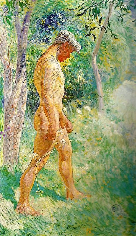 Carl Larsson manlig modell-forstudie till midvinterblot oil painting picture